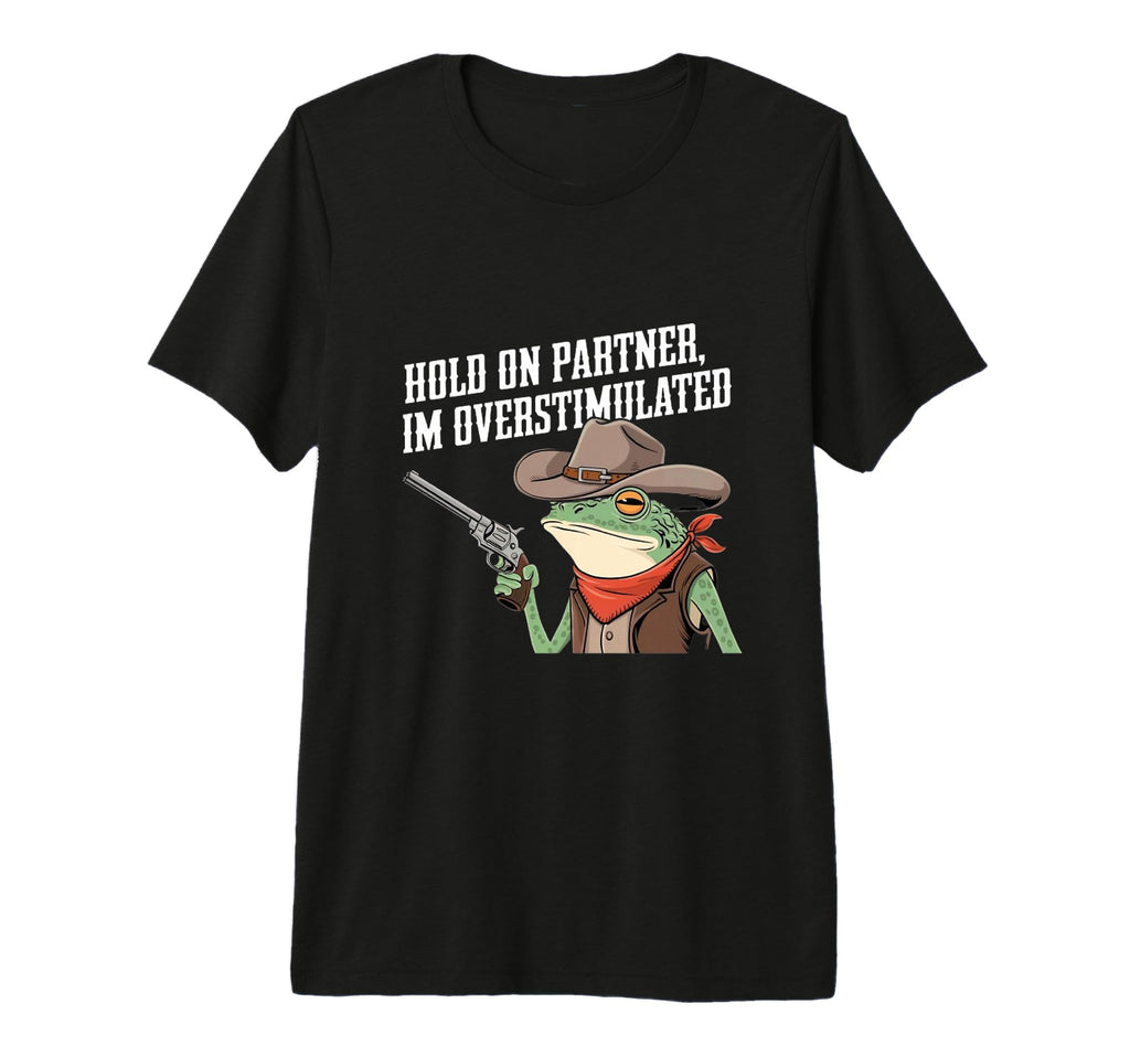 Cowboy Frog Hold Partner Im T-Shirt - Unique Graphic for Adults - T-Shirt, Sweatshirt, Hoodie
