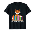 Book Reading Nerd Fox Funny And T-Shirt - Custom Art Print Men Women - T-Shirt, Sweatshirt, Hoodie