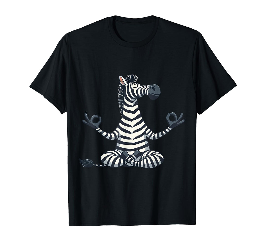Meditation Zebra Yoga Pose Relaxing T-Shirt - Streetwear Style Men Women - T-Shirt, Sweatshirt, Hoodie