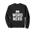 Word Nerd Open Book Typography Sweatshirt - Minimalist Print Unisex - T-Shirt, Sweatshirt, Hoodie