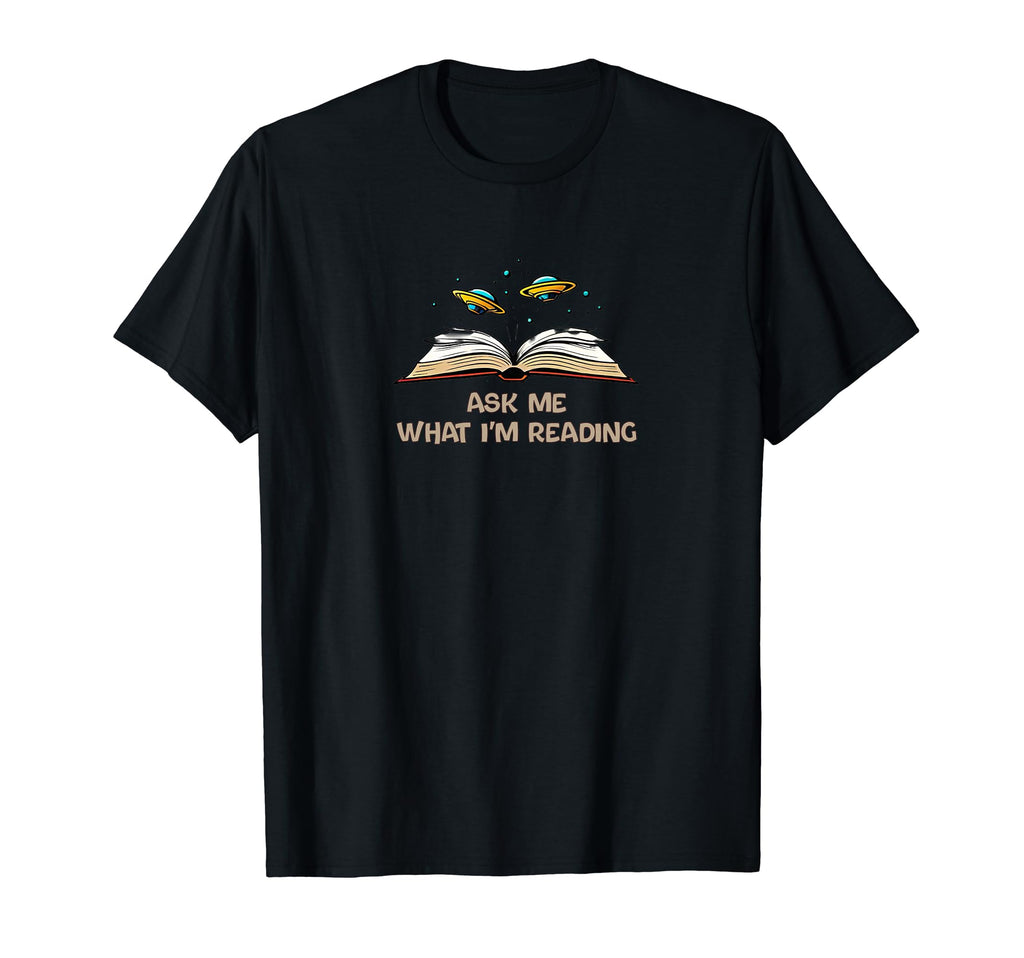 Ask Me What Im Reading Book Worm T-Shirt - Custom Art Print Unisex - T-Shirt, Sweatshirt, Hoodie