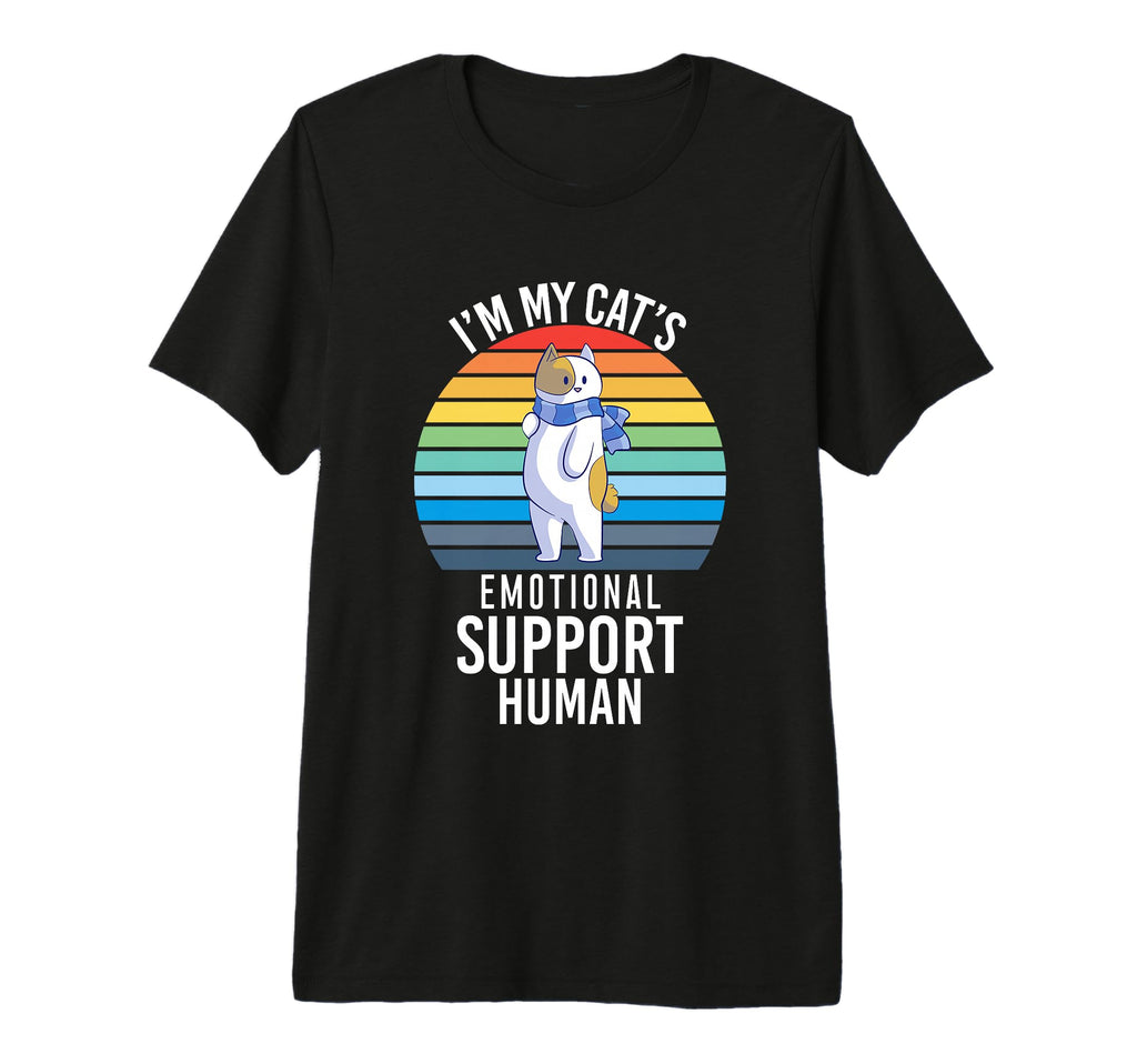 Im My Cats Emotional Support Human Tri Blend T-Shirt - Graphic Print Unisex - T-Shirt, Sweatshirt, Hoodie