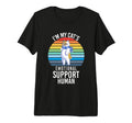 Im My Cats Emotional Support Human Tri Blend T-Shirt - Graphic Print Unisex - T-Shirt, Sweatshirt, Hoodie