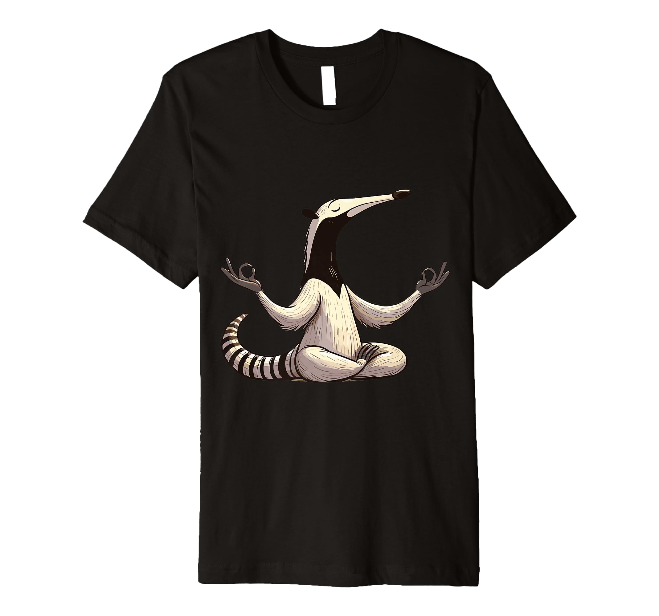 Meditation Anteater Yoga Pose T-Shirt - Minimalist Print for Adults - T-Shirt, Sweatshirt, Hoodie