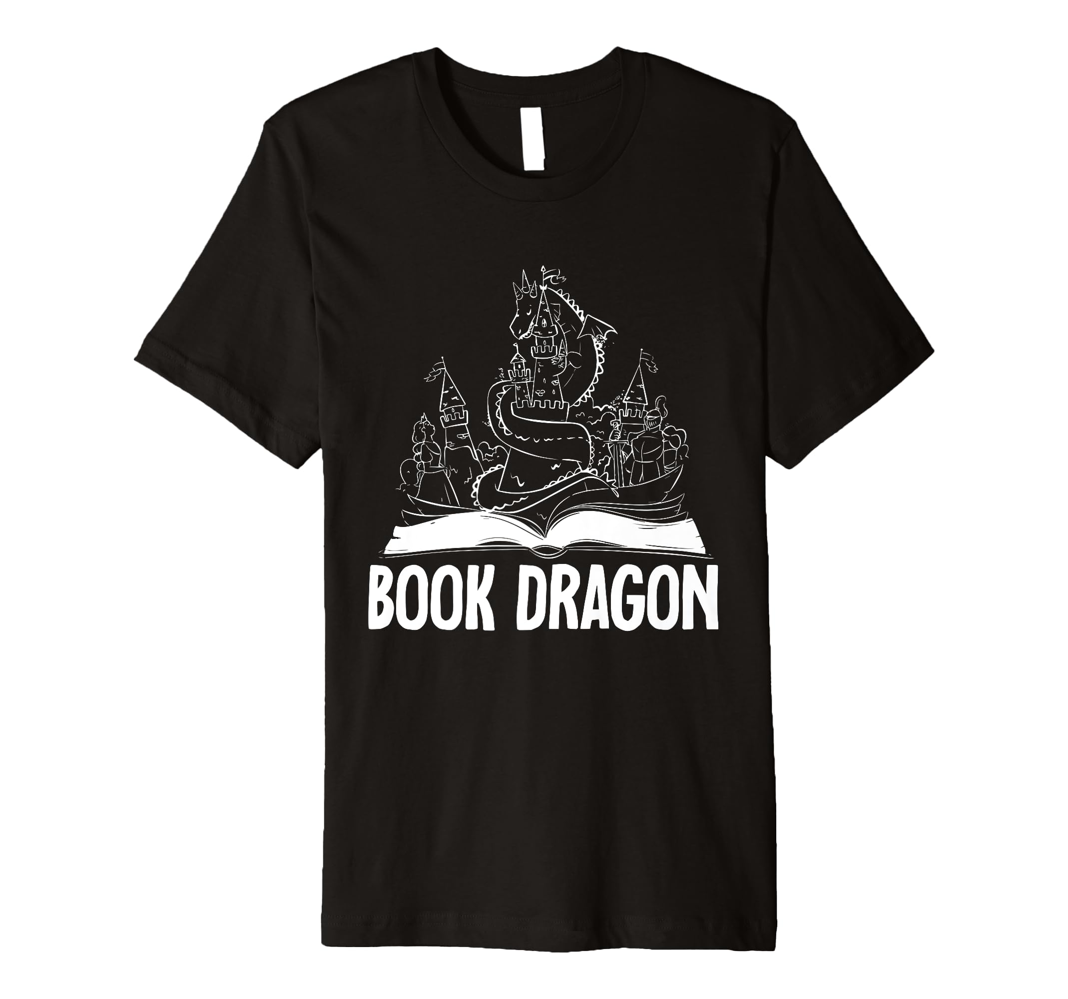 Reading Dragon Shirts Magical Book T-Shirt - Fun Novelty Design Men Women - T-Shirt, Sweatshirt, Hoodie