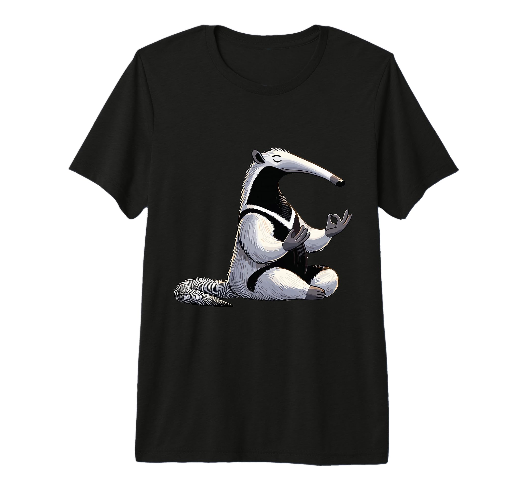 Meditation Anteater Yoga Pose T-Shirt - Custom Art Print for Adults - T-Shirt, Sweatshirt, Hoodie