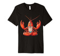 Meditation Lobster Yoga Pose Relaxing T-Shirt - Minimalist Print Unisex - T-Shirt, Sweatshirt, Hoodie