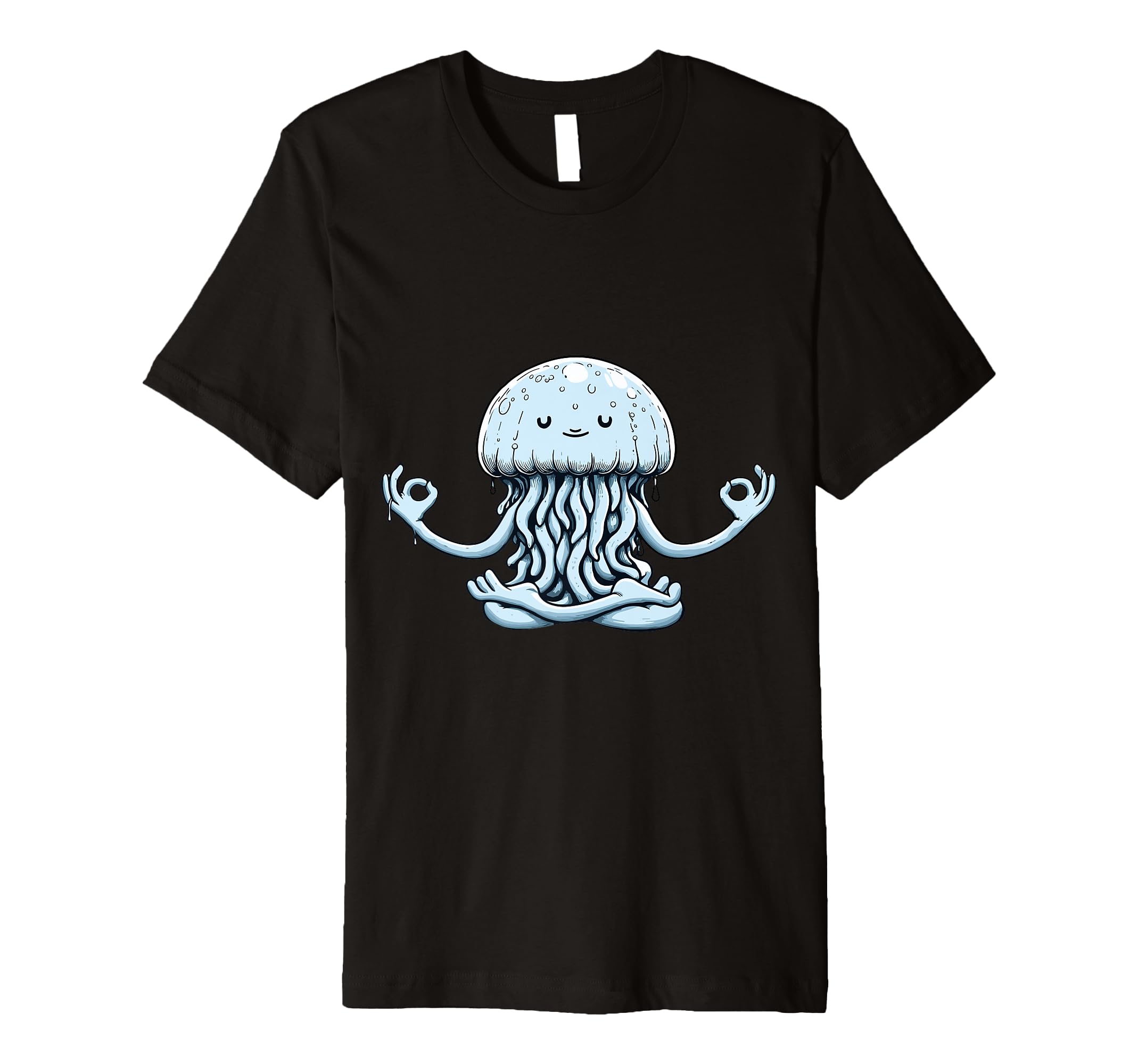 Meditation Jellyfish Yoga Pose T-Shirt - Fun Novelty Design Unisex - T-Shirt, Sweatshirt, Hoodie