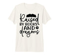 Raised Books And Dragons Fantasy Book T-Shirt - Custom Art Print Unisex - T-Shirt, Sweatshirt, Hoodie