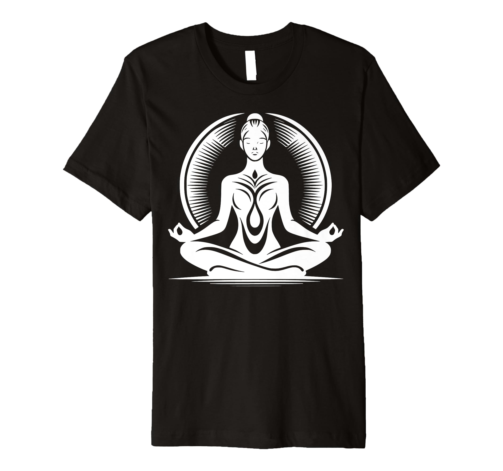 Elegant Meditative Figure Adults T-Shirt - Novelty Apparel for Adults - T-Shirt, Sweatshirt, Hoodie