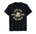 Christian Love God Drink Coffee Read T-Shirt - Custom Art Print Unisex - T-Shirt, Sweatshirt, Hoodie