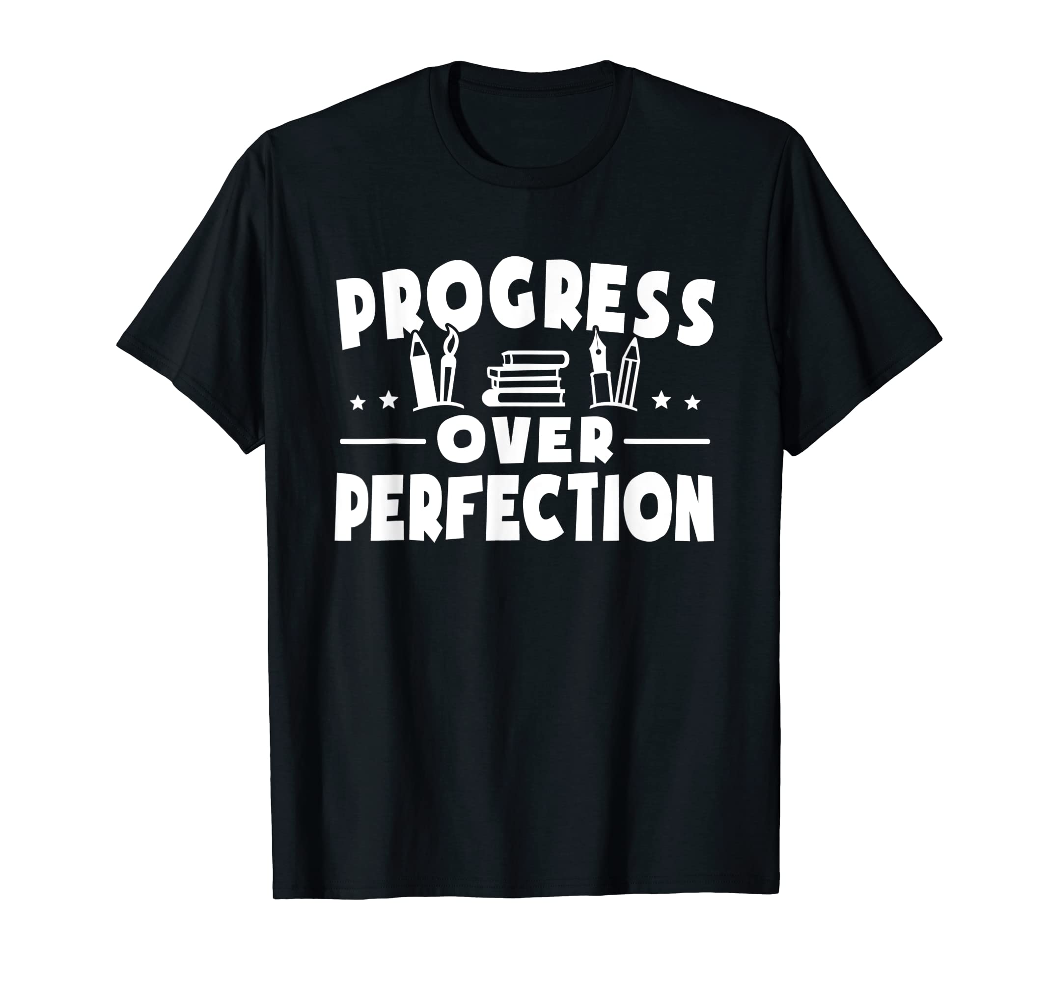 Progress Over Perfection Ell English T-Shirt - Fun Novelty Design Unisex - T-Shirt, Sweatshirt, Hoodie