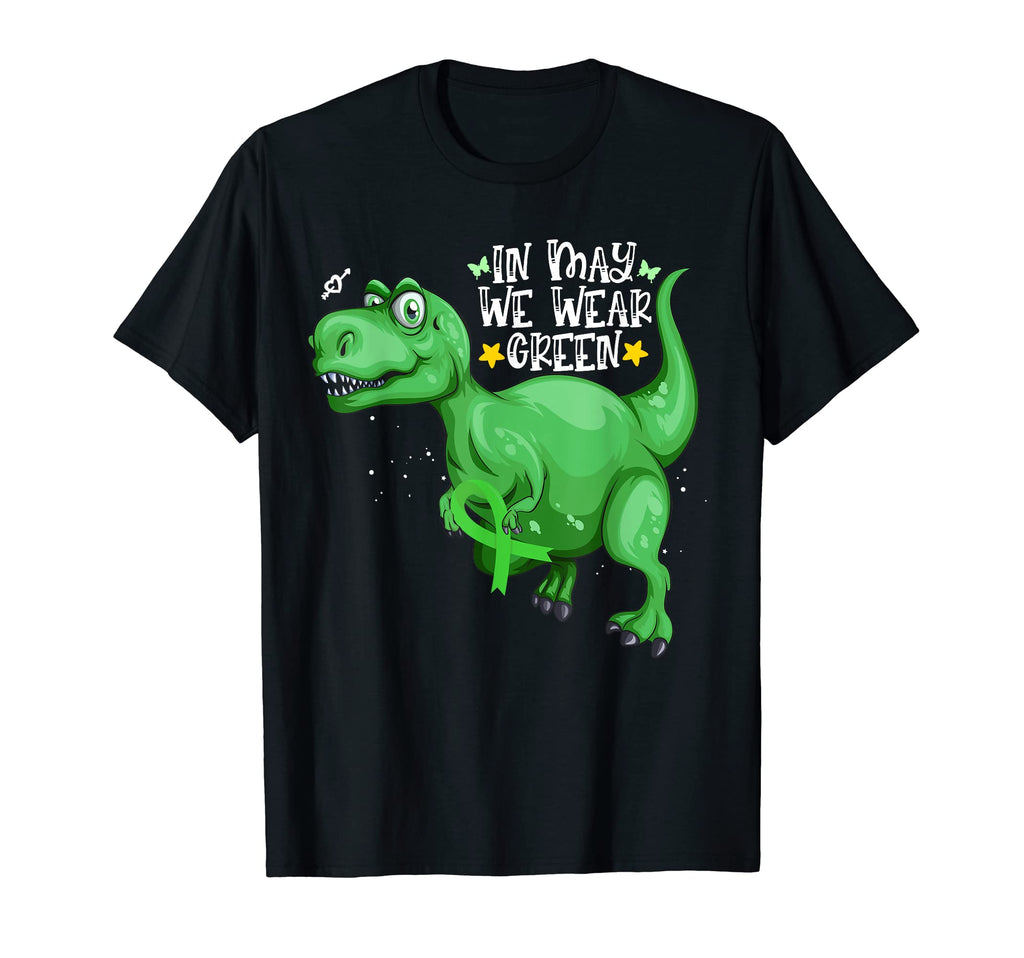 Dinosaur T Rex May We Wear Green Mental T-Shirt - Custom Art Print Unisex - T-Shirt, Sweatshirt, Hoodie