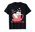 Life Is Better Books Cats And Coffee T-Shirt - Custom Art Print for Adults - T-Shirt, Sweatshirt, Hoodie