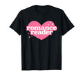 Romance Reader Cutesy Heart Book T-Shirt - Minimalist Print Men Women - T-Shirt, Sweatshirt, Hoodie