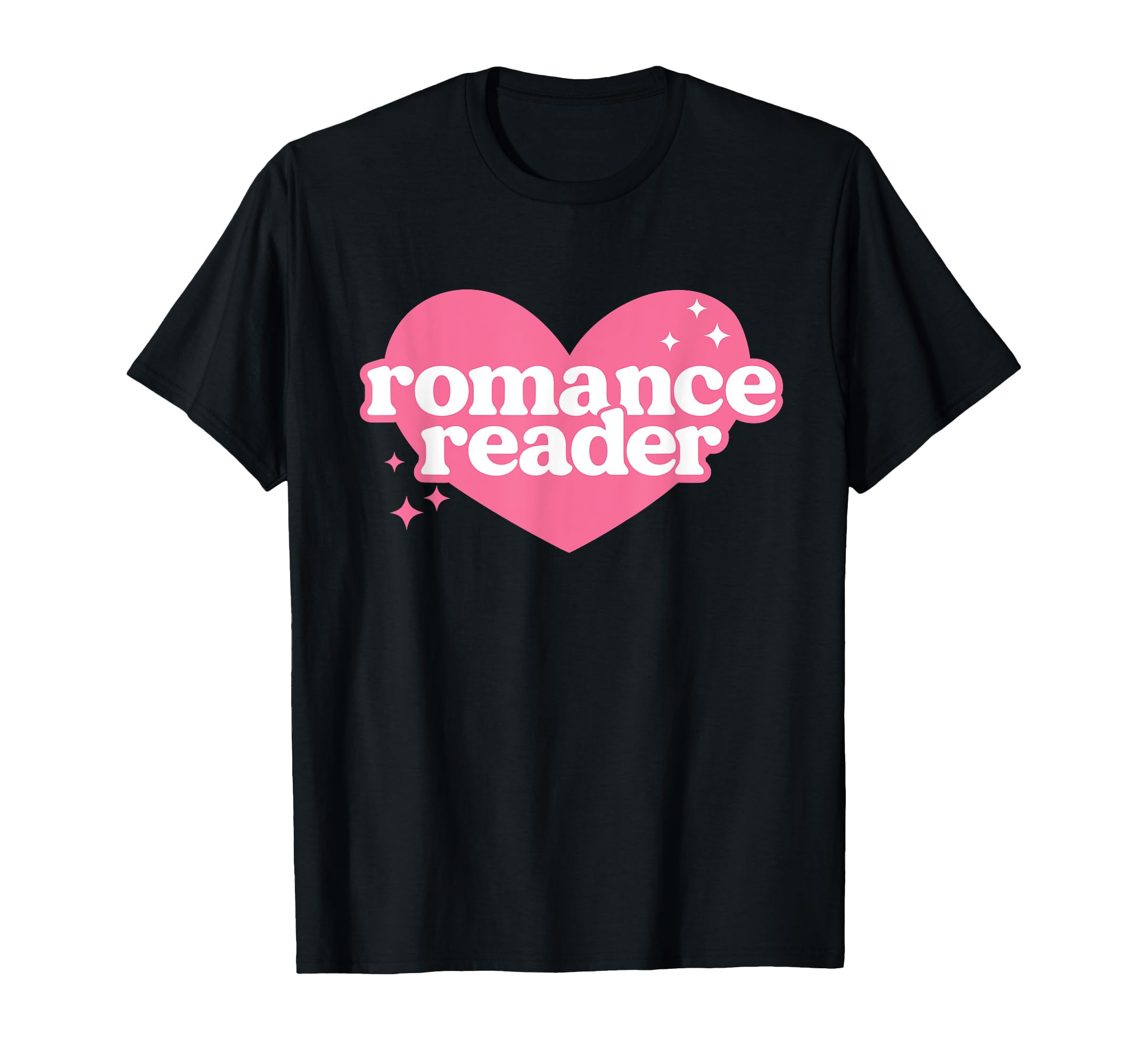 Romance Reader Cutesy Heart Book T-Shirt - Minimalist Print Men Women - T-Shirt, Sweatshirt, Hoodie
