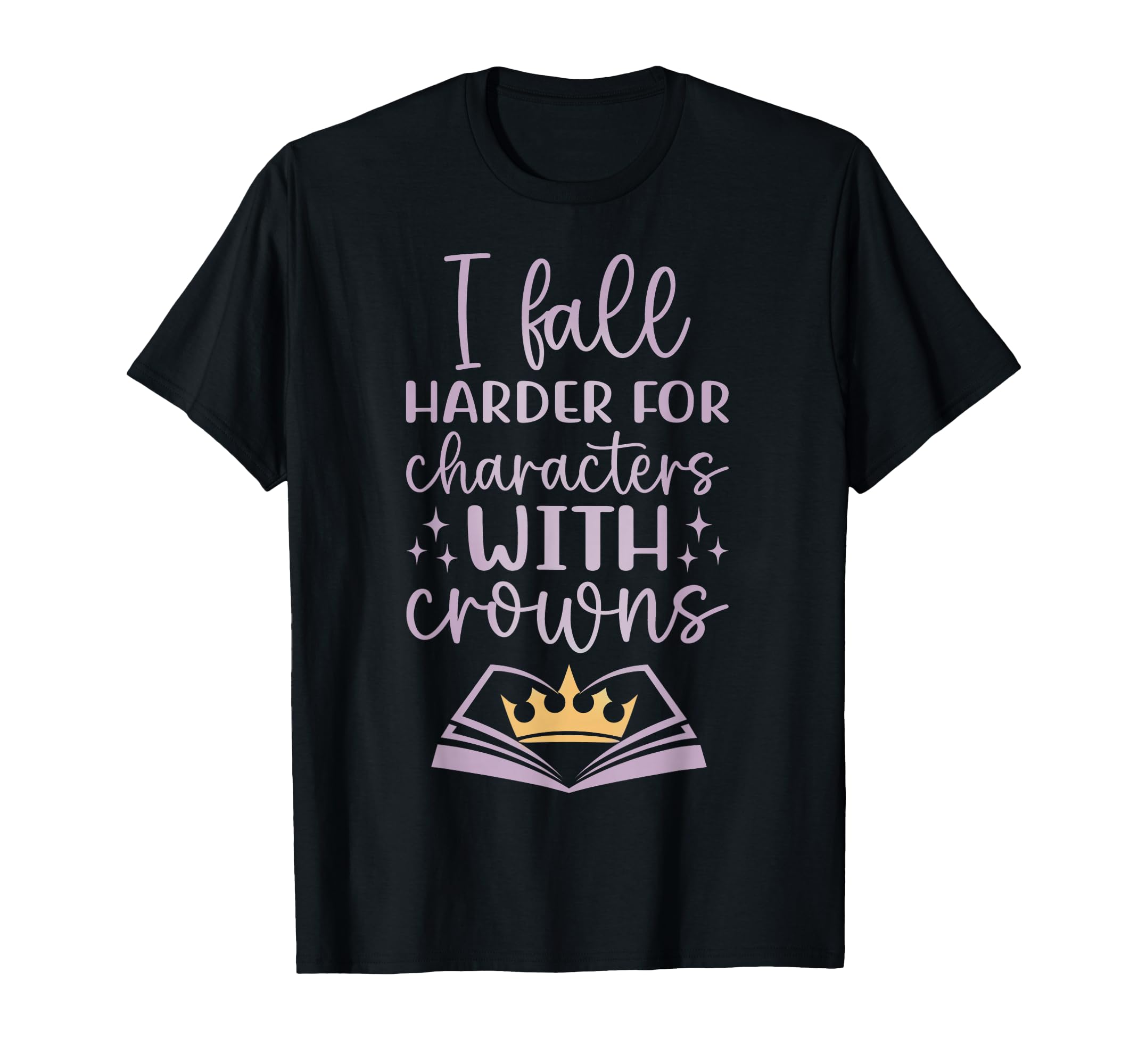 I Fall Characters W Crowns Fantasy Book T-Shirt - Trendy Graphic Men Women - T-Shirt, Sweatshirt, Hoodie