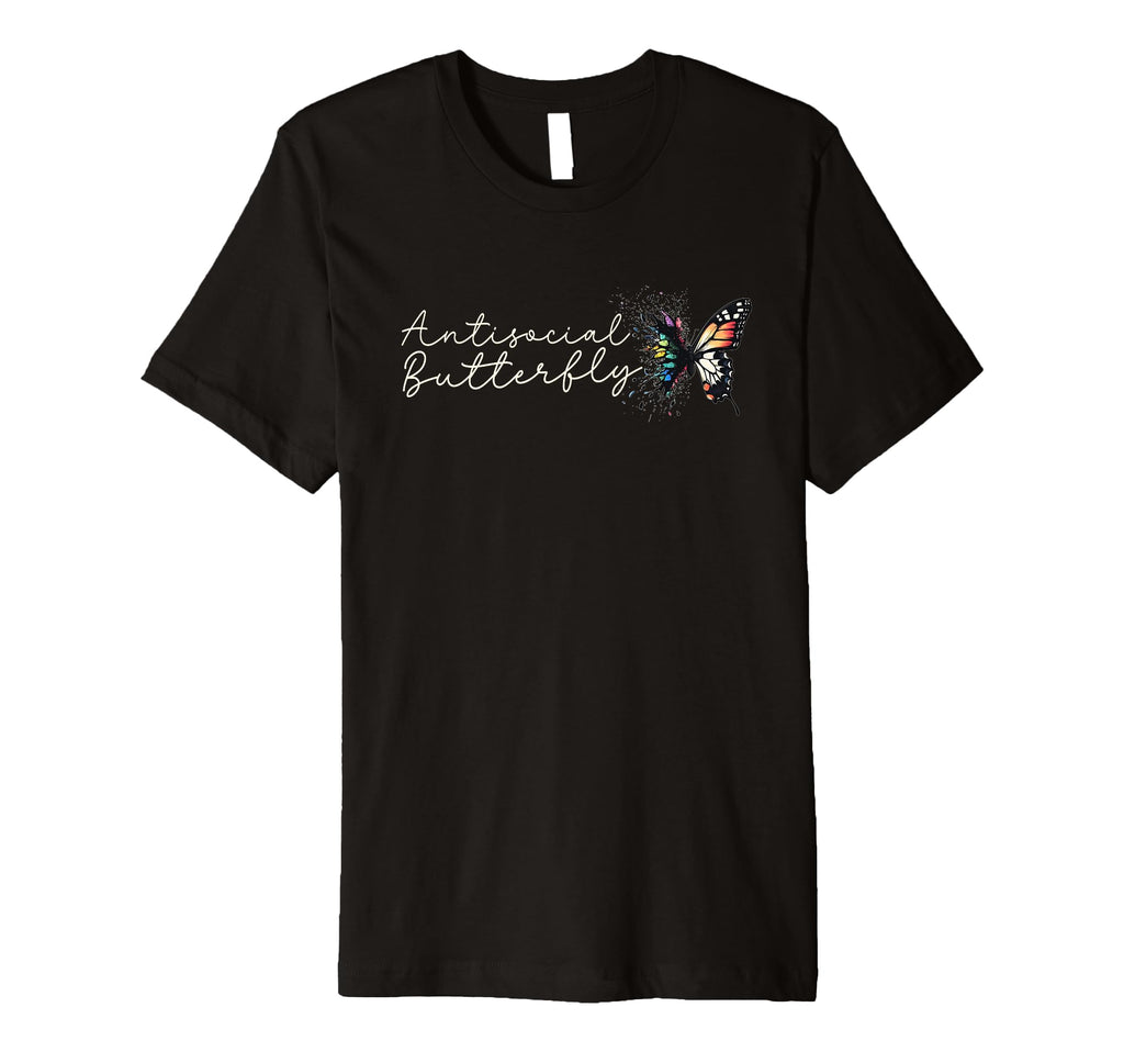 Antisocial Butterfly T-Shirt - Trendy Graphic Men Women - T-Shirt, Sweatshirt, Hoodie