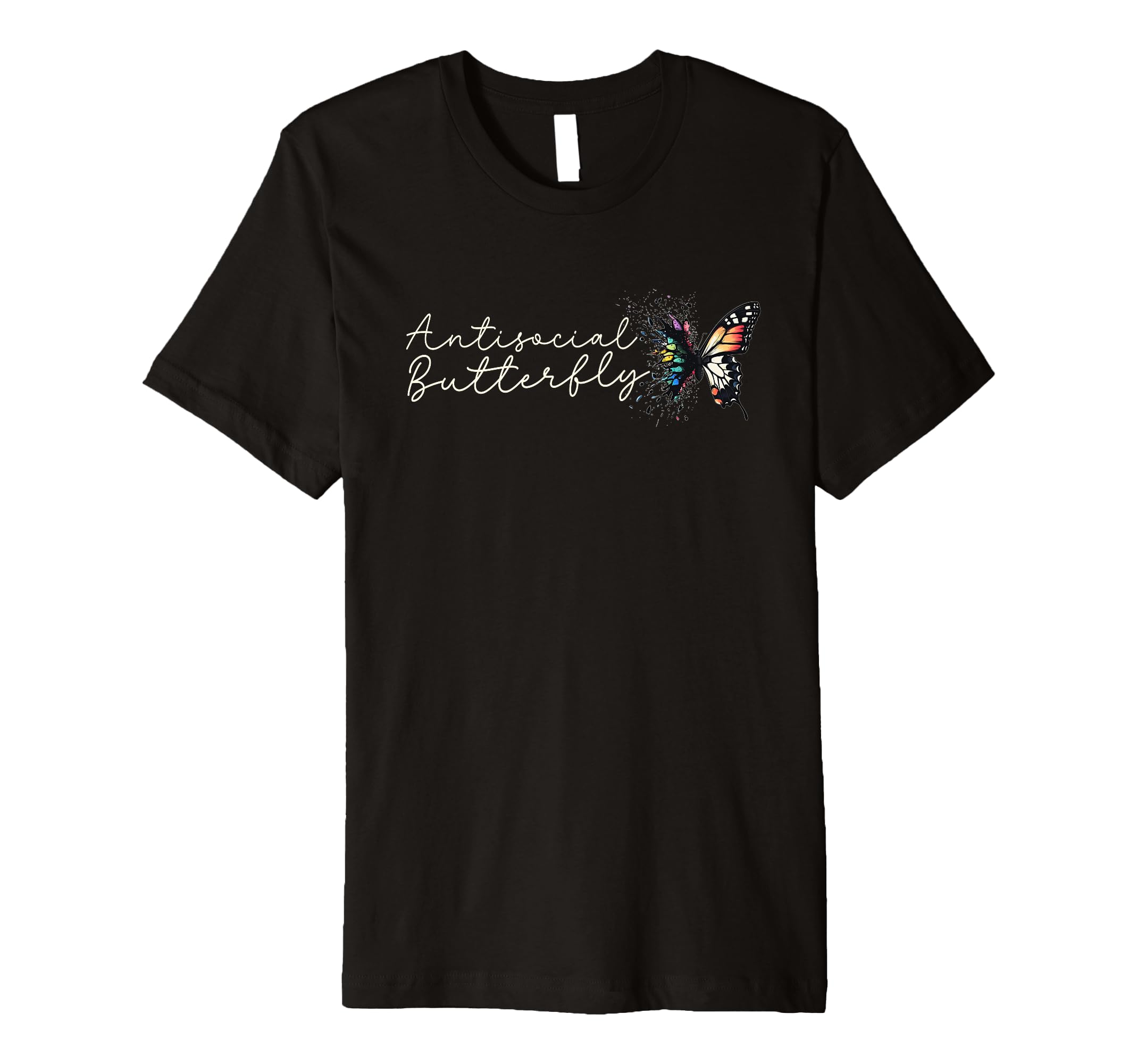 Antisocial Butterfly T-Shirt - Trendy Graphic Men Women - T-Shirt, Sweatshirt, Hoodie