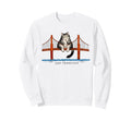 San Francisco Cat Golden Gates Sweatshirt - Graphic Print for Adults - T-Shirt, Sweatshirt, Hoodie