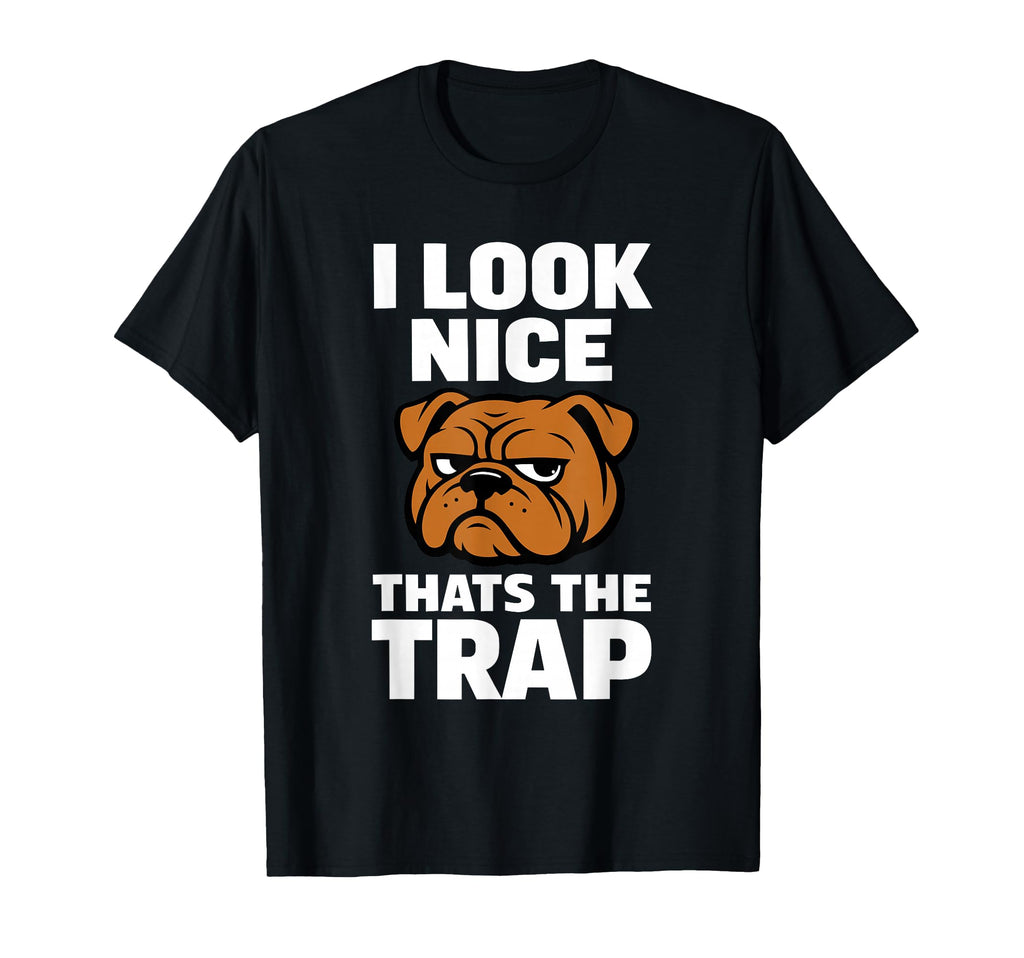 Funny Bulldog Grumpy Dog Antisocial T-Shirt - Aesthetic Graphic Unisex - T-Shirt, Sweatshirt, Hoodie