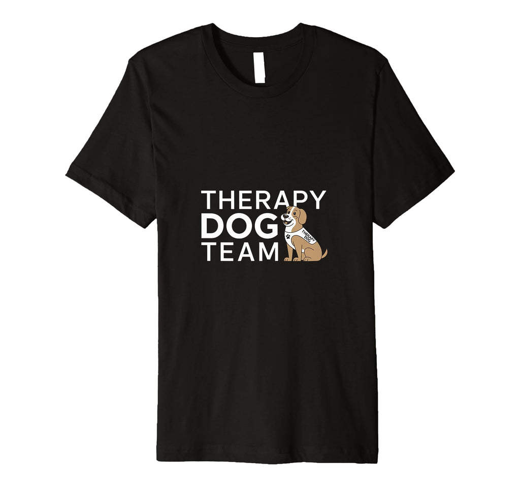 Therapy Dog Team Animal Support T-Shirt - Aesthetic Graphic for Adults - T-Shirt, Sweatshirt, Hoodie