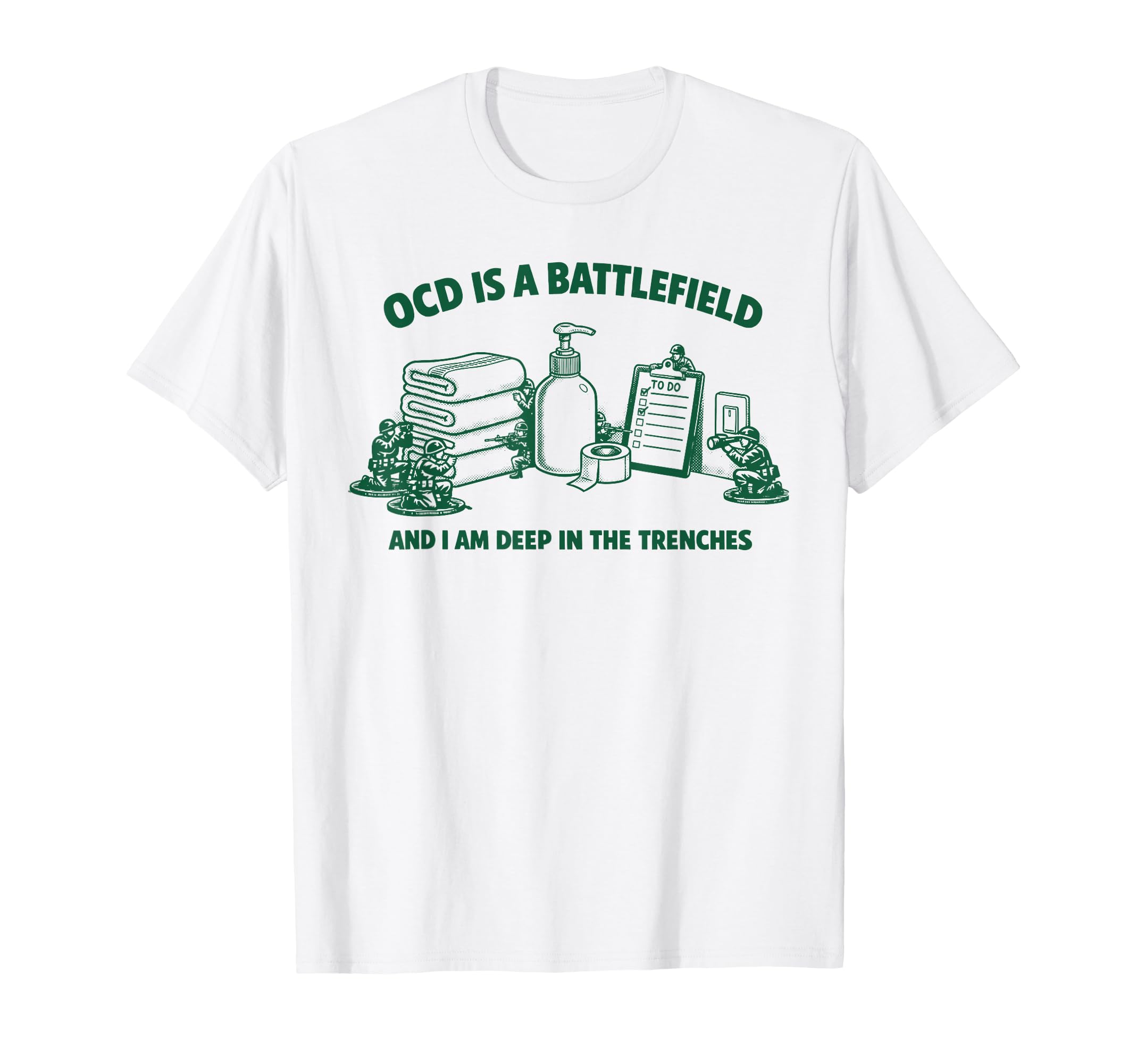Mental Health Meme Im Deep Trenches T-Shirt - Graphic Print Unisex - T-Shirt, Sweatshirt, Hoodie