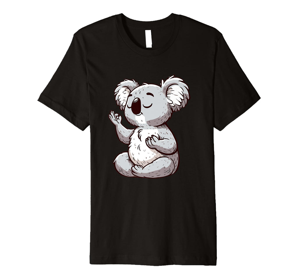 Meditation Koala Yoga Pose Relaxing T-Shirt - Streetwear Style Men Women - T-Shirt, Sweatshirt, Hoodie