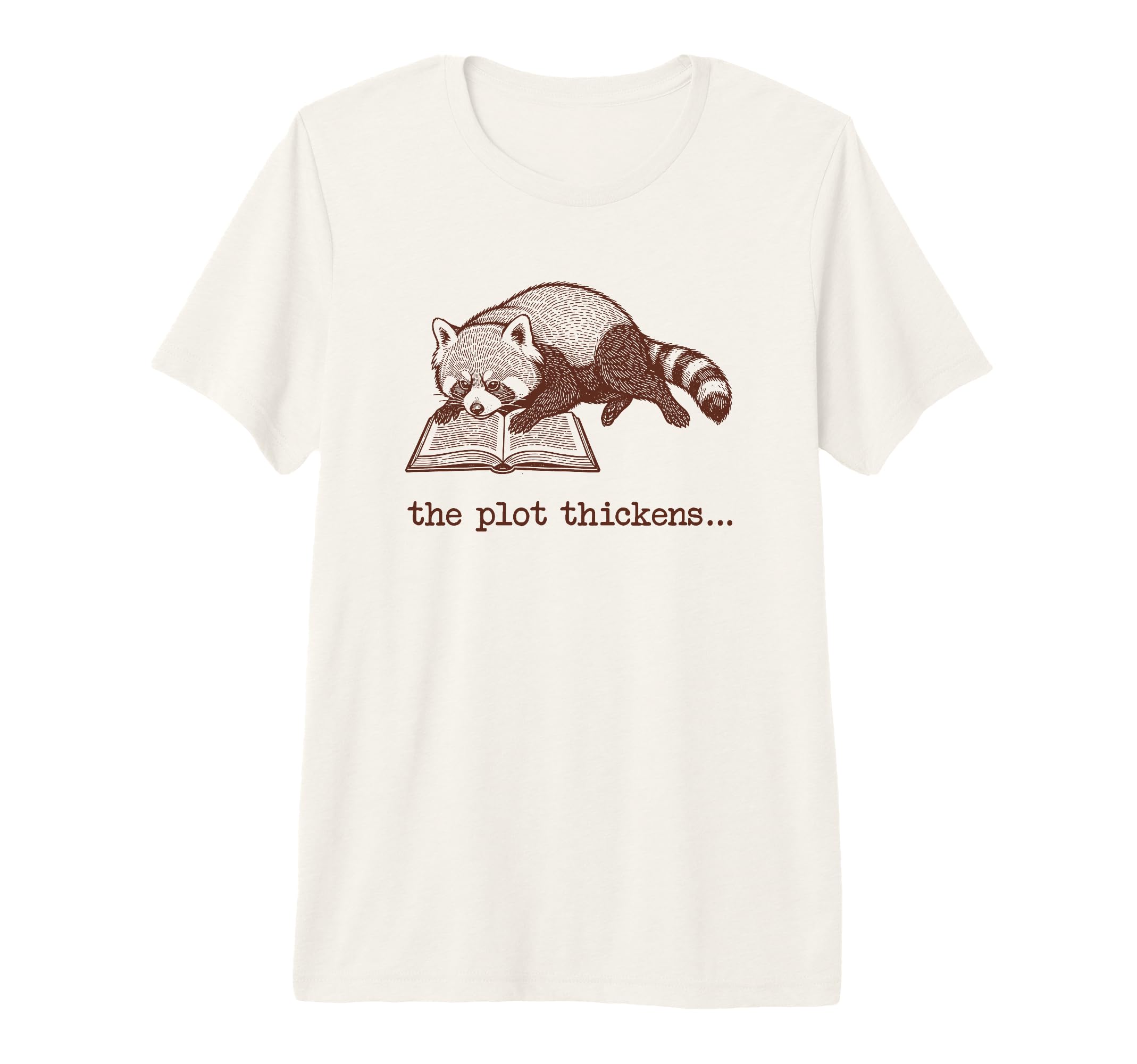 Bookish Red Panda Reading Fiction Book T-Shirt - Graphic Print Men Women - T-Shirt, Sweatshirt, Hoodie