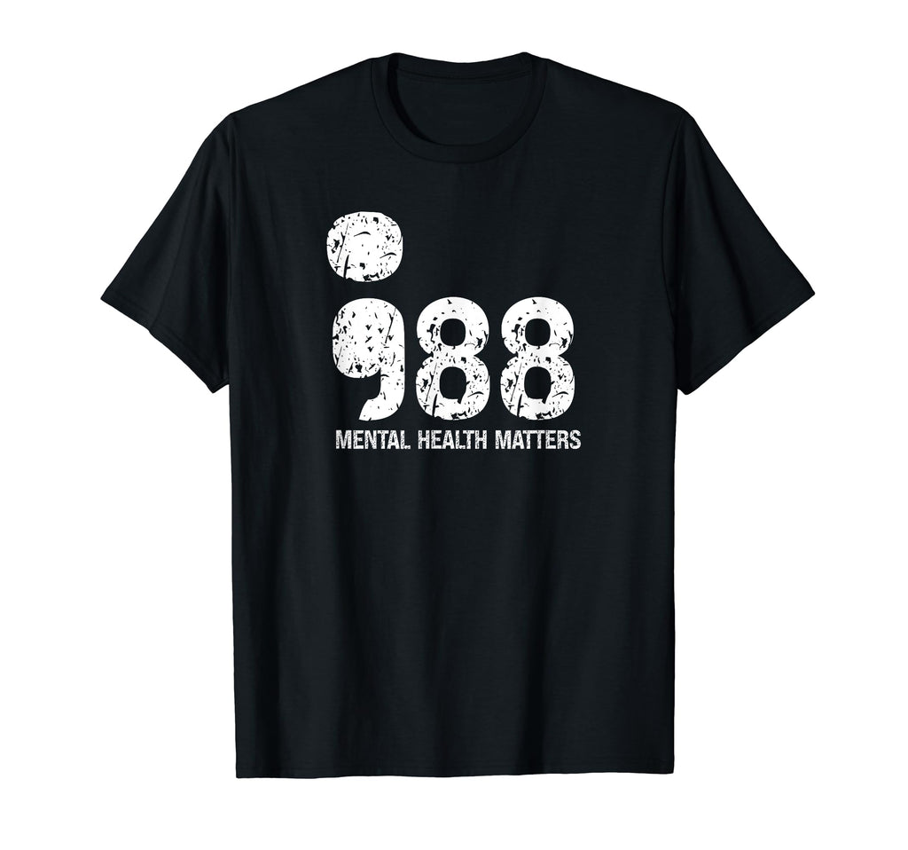 988 Mental Health Matters Suicide T-Shirt - Trendy Graphic for Adults - T-Shirt, Sweatshirt, Hoodie