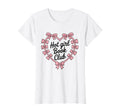 Womens Hot Book Club Bow Heart T-Shirt - Fun Novelty Design Men Women - T-Shirt, Sweatshirt, Hoodie