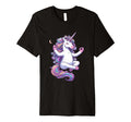 Meditation Unicorn Yoga Pose Relaxing T-Shirt - Novelty Apparel Unisex - T-Shirt, Sweatshirt, Hoodie