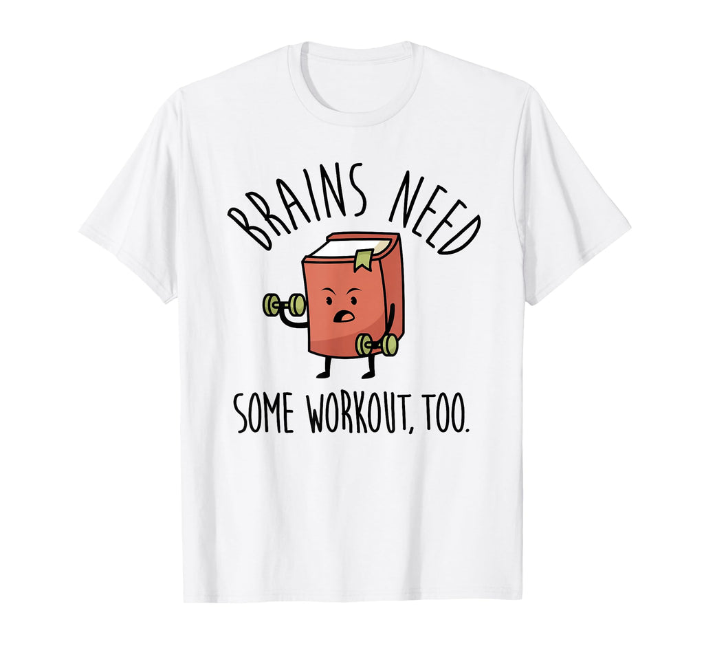 Bookman Brain Reading Books Bookworm T-Shirt - Casual Everyday Wear Unisex - T-Shirt, Sweatshirt, Hoodie