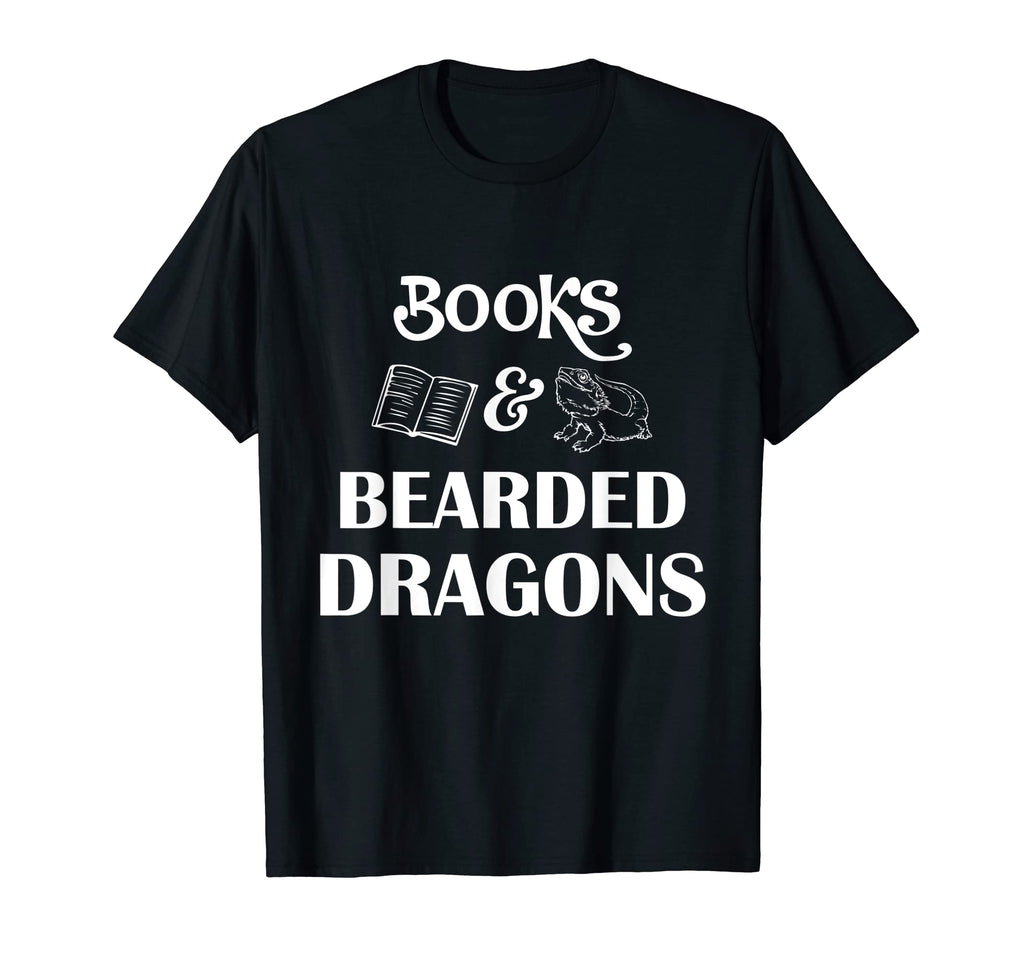 Books And Bearded Dragons T-Shirt - Novelty Apparel Men Women - T-Shirt, Sweatshirt, Hoodie