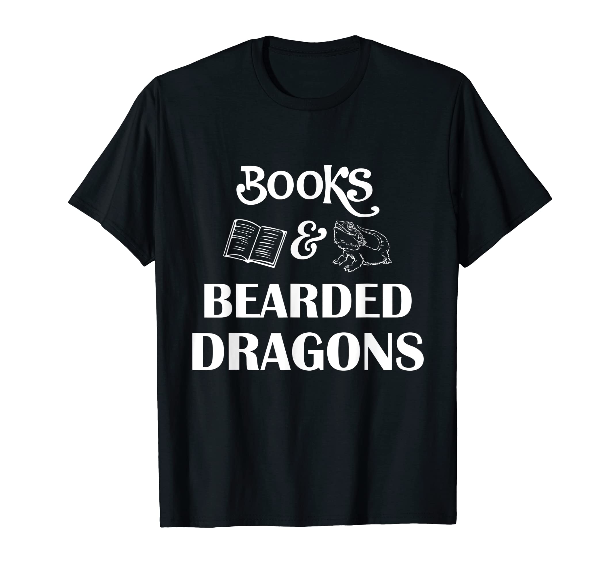 Books And Bearded Dragons T-Shirt - Novelty Apparel Men Women - T-Shirt, Sweatshirt, Hoodie