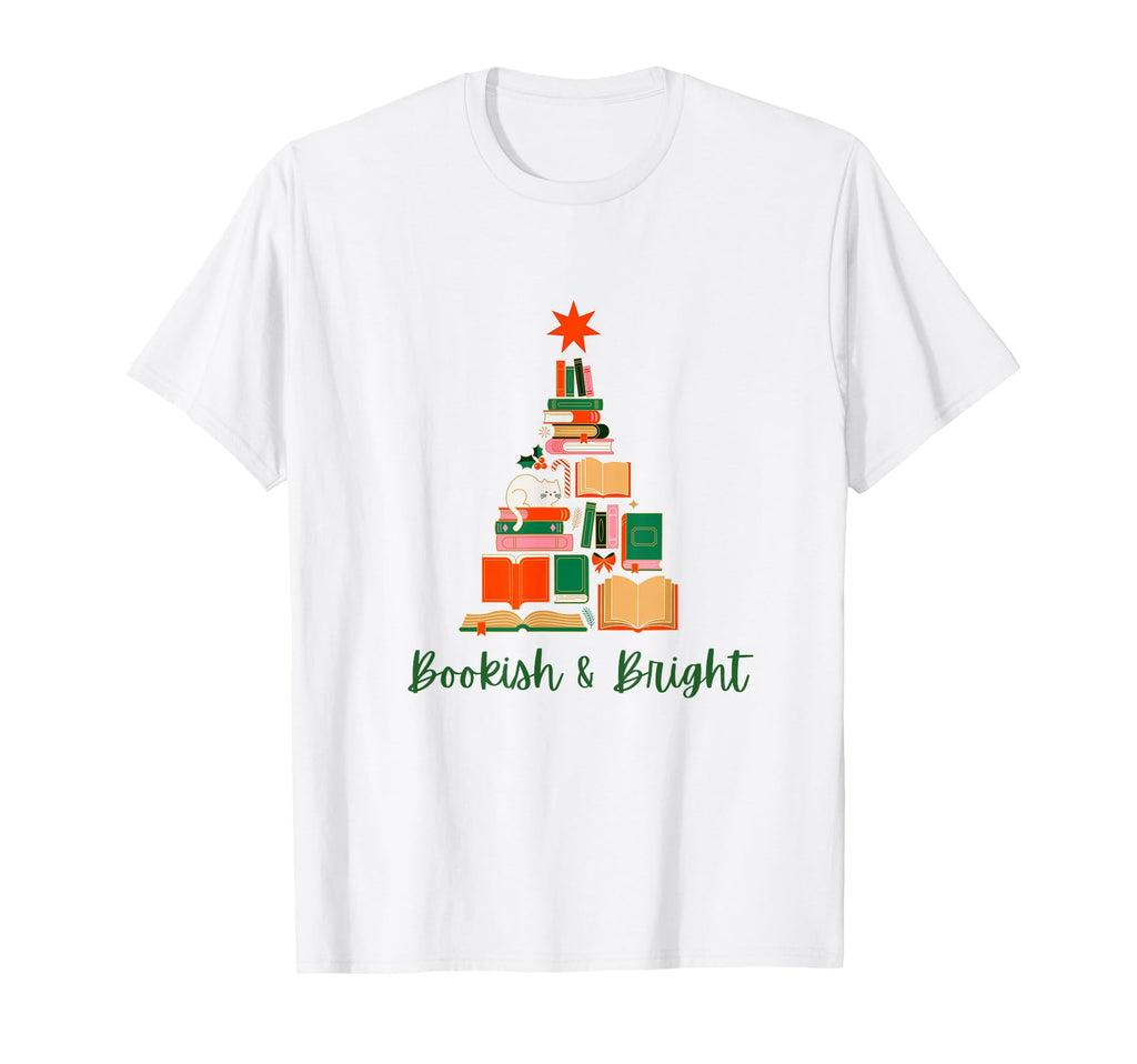 Bookish Bright Holiday T-Shirt - Trendy Graphic Men Women - T-Shirt, Sweatshirt, Hoodie