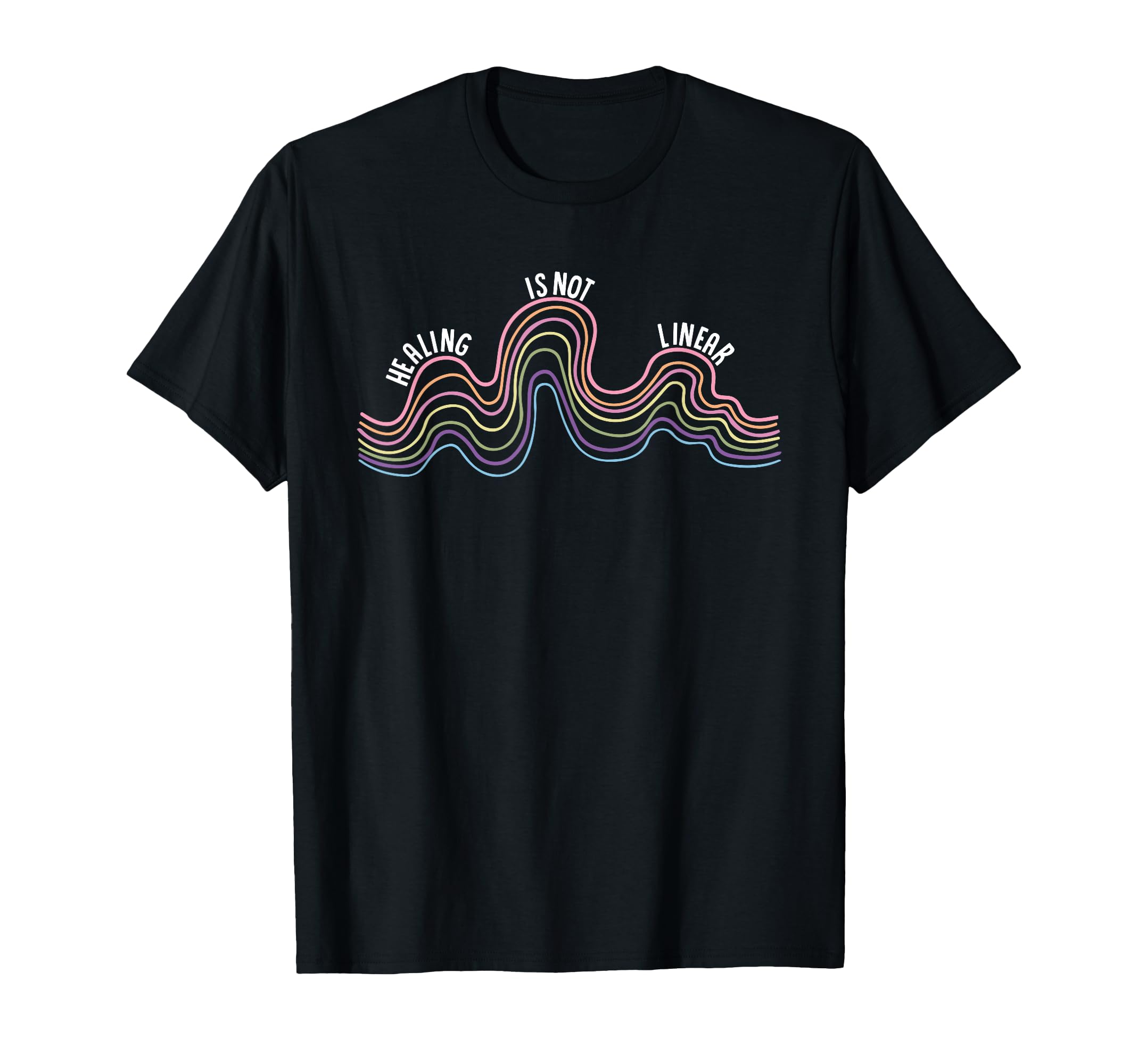 Healing Is Not Linear Therapy Mental T-Shirt - Graphic Print for Adults - T-Shirt, Sweatshirt, Hoodie