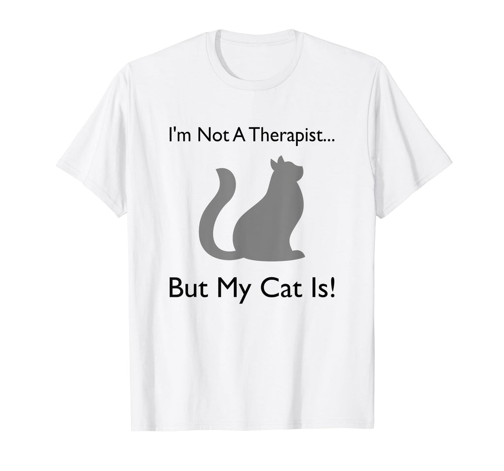 Therapy Cat Cat Therapist Feline T-Shirt - Minimalist Print for Adults - T-Shirt, Sweatshirt, Hoodie