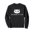 Antisocial Cat Club Introvert Cat Sweatshirt - Unique Graphic Men Women - T-Shirt, Sweatshirt, Hoodie
