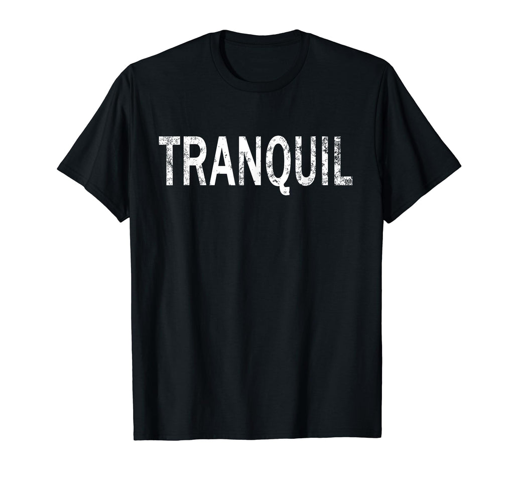 Tranquil Distressed Mindfulness T-Shirt - Minimalist Print for Adults - T-Shirt, Sweatshirt, Hoodie