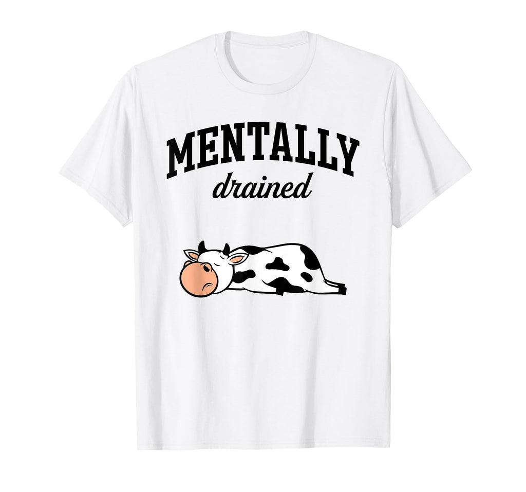 Stress And Anxiety Overthinker Cow T-Shirt - Unique Graphic for Adults - T-Shirt, Sweatshirt, Hoodie