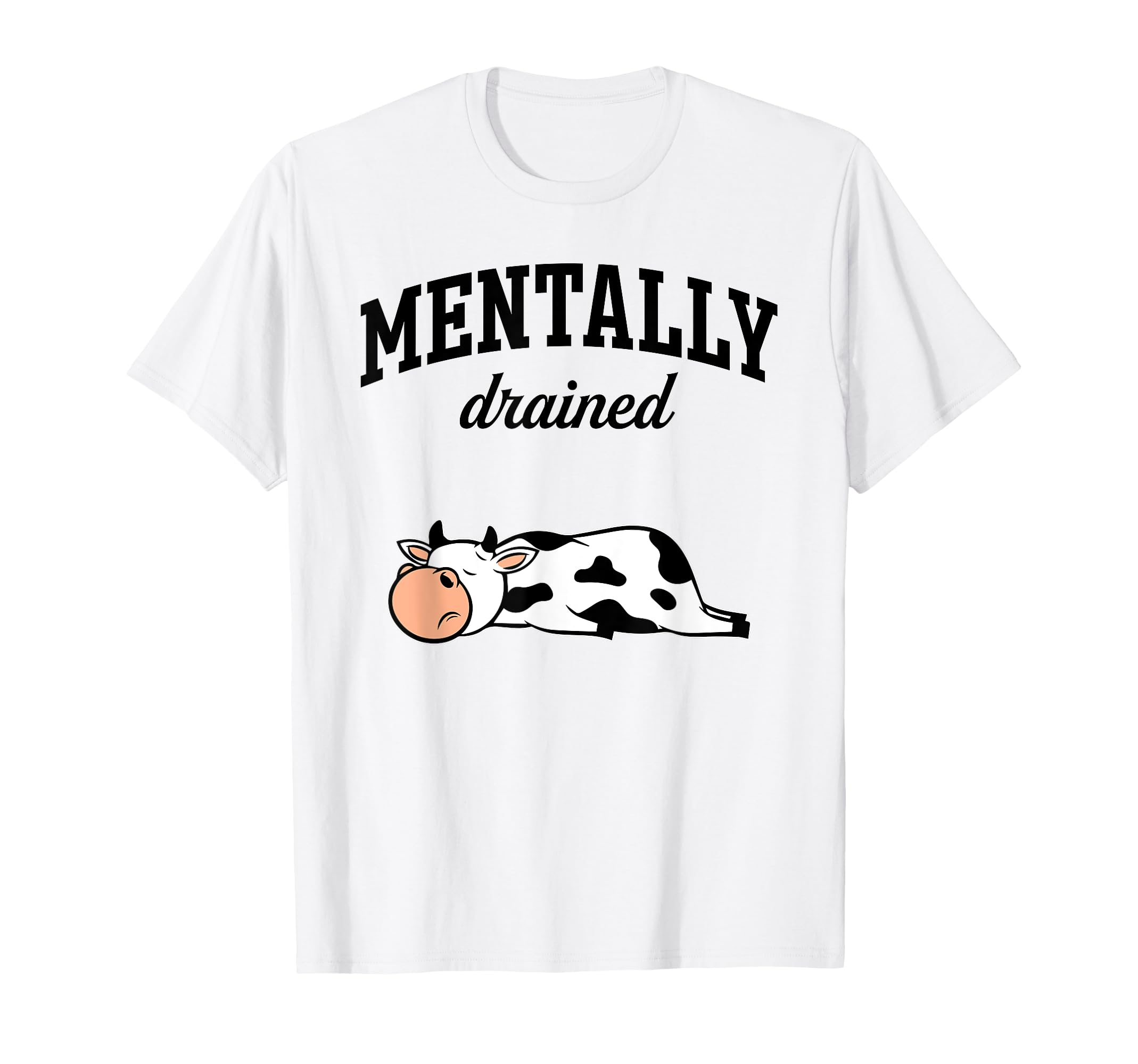 Stress And Anxiety Overthinker Cow T-Shirt - Unique Graphic for Adults - T-Shirt, Sweatshirt, Hoodie