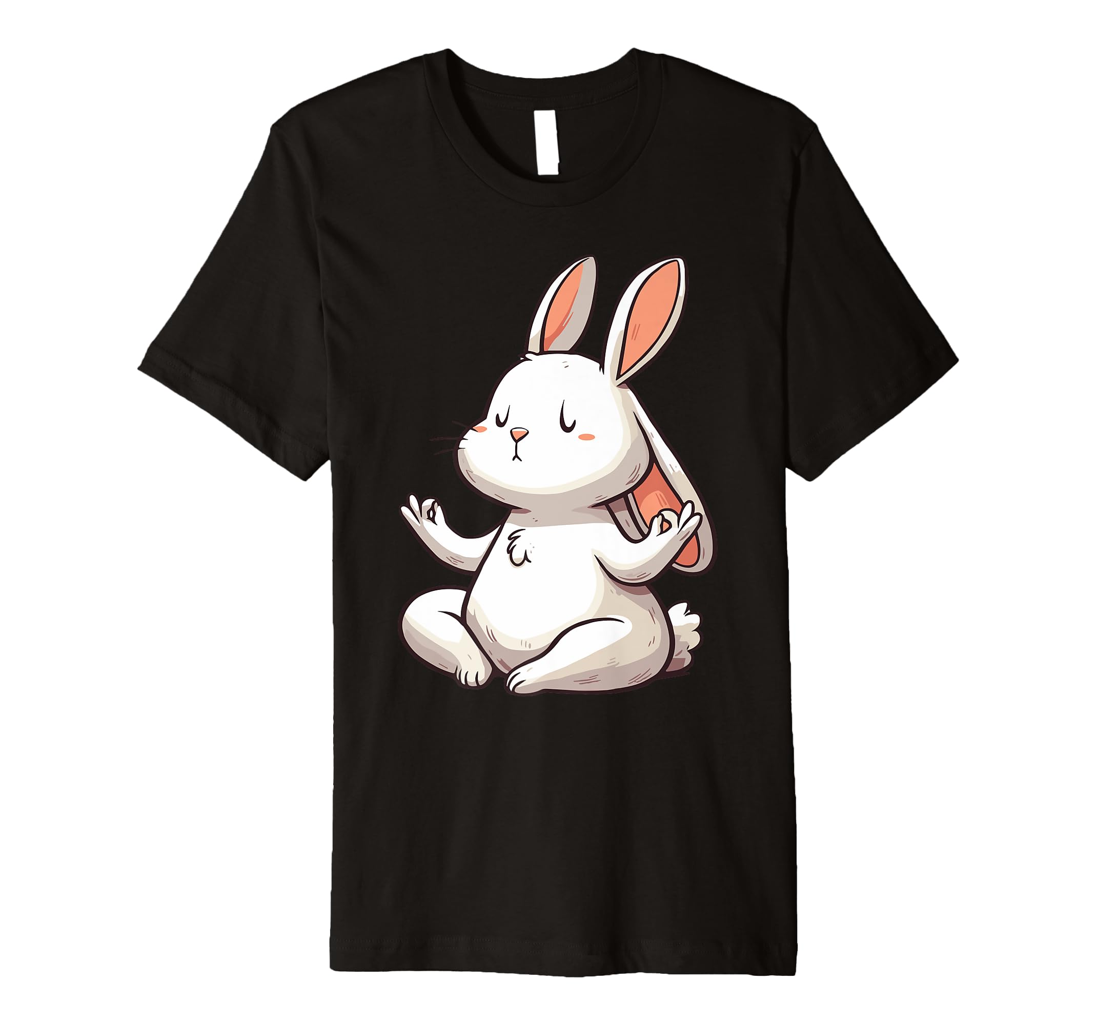 Meditation Rabbit Yoga Pose Relaxing T-Shirt - Trendy Graphic for Adults - T-Shirt, Sweatshirt, Hoodie
