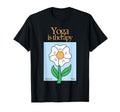 Yoga Is Therapy Serene Mindfulness T-Shirt - Aesthetic Graphic Men Women - T-Shirt, Sweatshirt, Hoodie