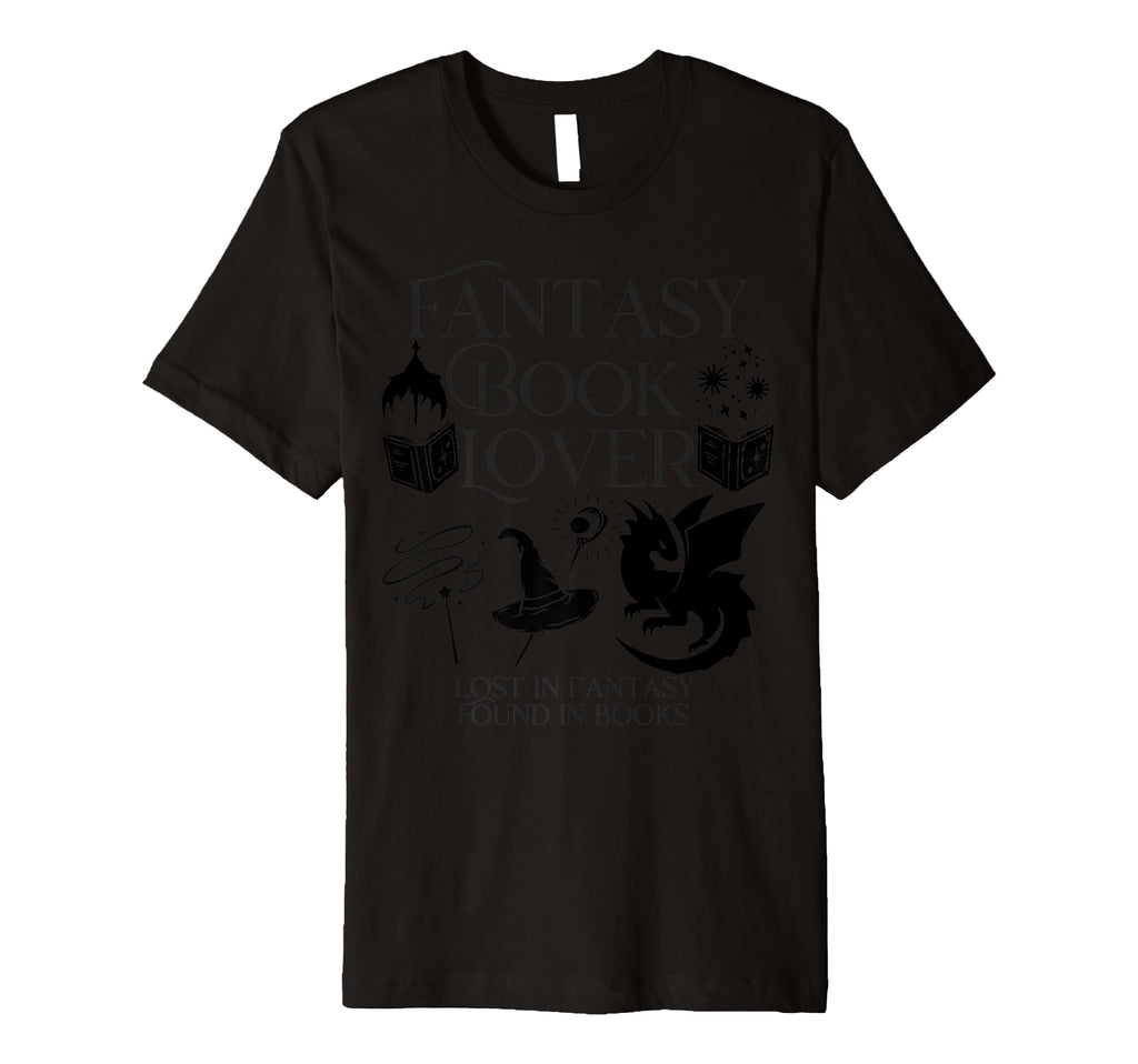Fantasy Book Lover Dragons And Magic T-Shirt - Streetwear Style for Adults - T-Shirt, Sweatshirt, Hoodie