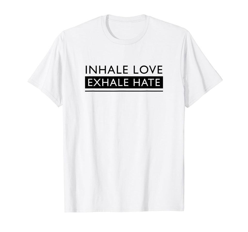 Inhale Love Exhale Hate Meditation Yoga T-Shirt - Graphic Print Unisex - T-Shirt, Sweatshirt, Hoodie