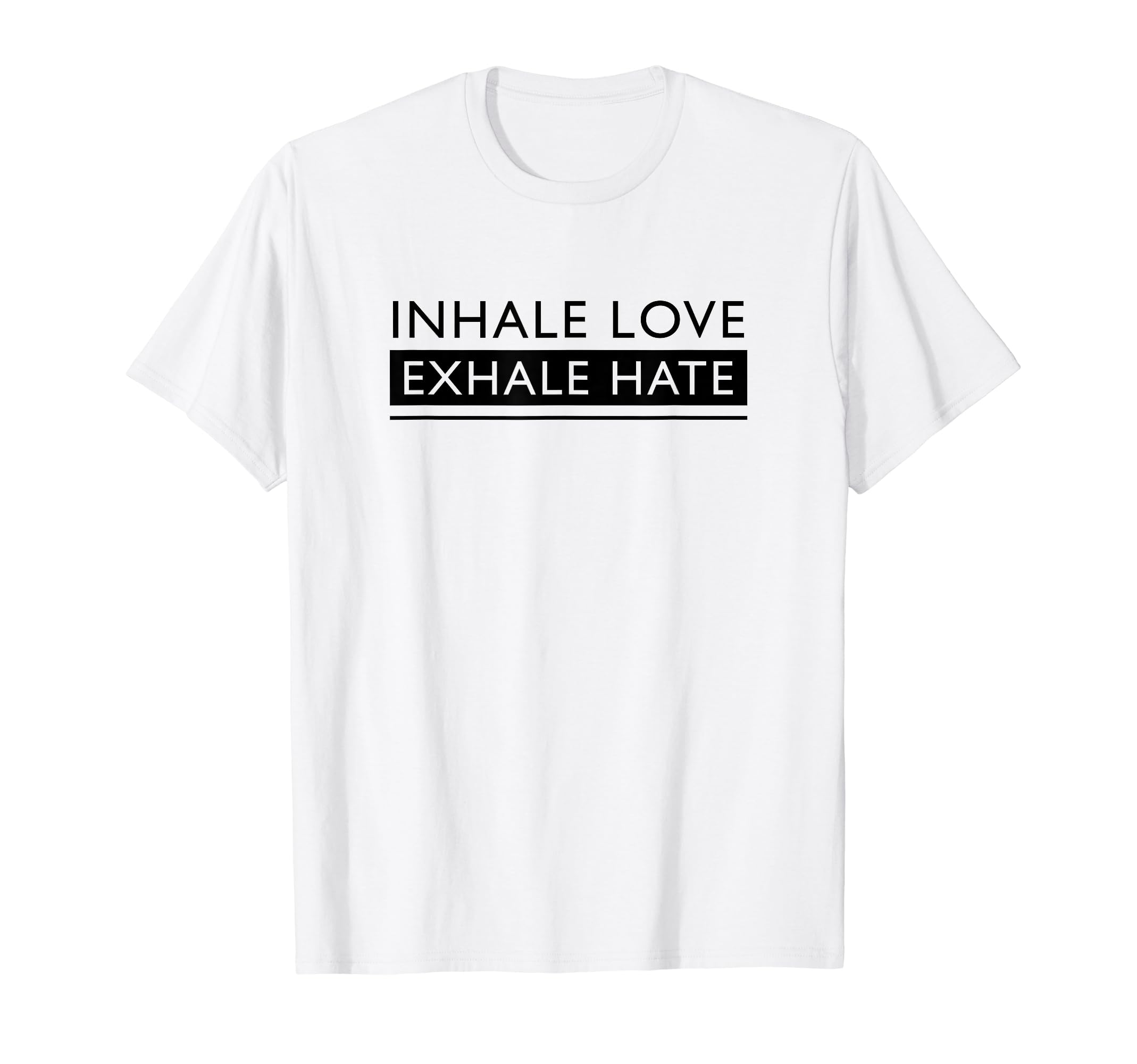 Inhale Love Exhale Hate Meditation Yoga T-Shirt - Graphic Print Unisex - T-Shirt, Sweatshirt, Hoodie