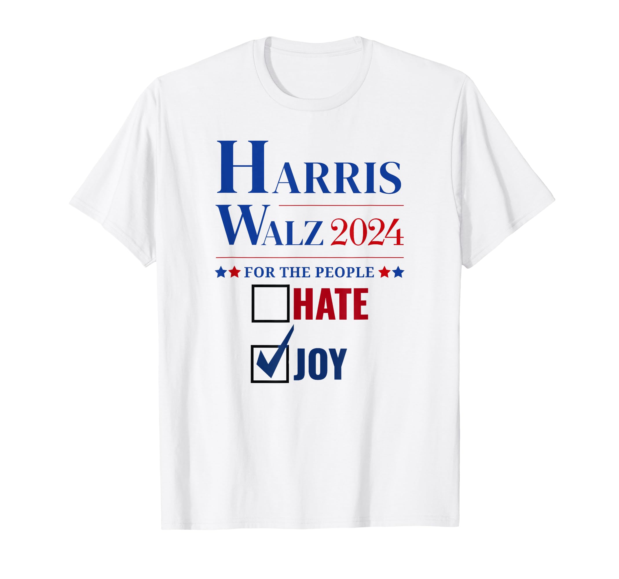 Harris Walz 2024 People Vote Choose Joy T-Shirt - Novelty Apparel Unisex - T-Shirt, Sweatshirt, Hoodie