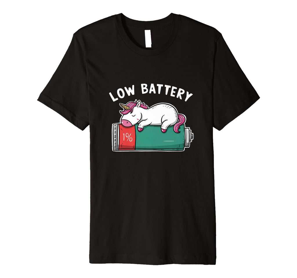 Low Social Battery Funny Introvert Unicorn T-Shirt - Novelty Apparel Unisex - T-Shirt, Sweatshirt, Hoodie