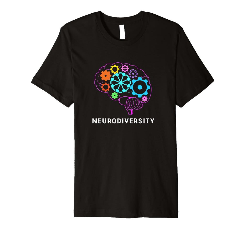 Colorful Brain Adhd Autism Spectrum T-Shirt - Trendy Graphic Men Women - T-Shirt, Sweatshirt, Hoodie